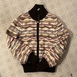 Missoni Sweater Bomber Style Zip-up